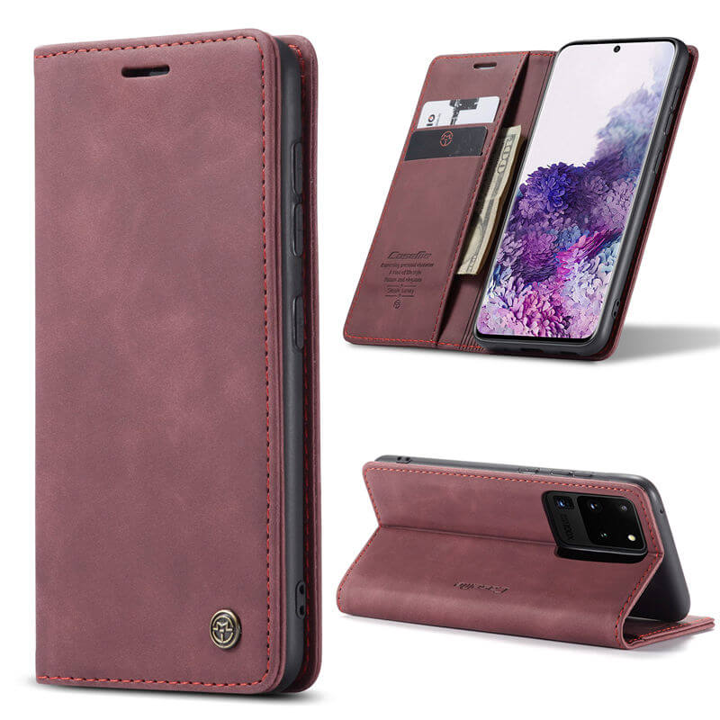 CaseMe Samsung Galaxy S20 Ultra Wallet Suede Leather Case - Image 8