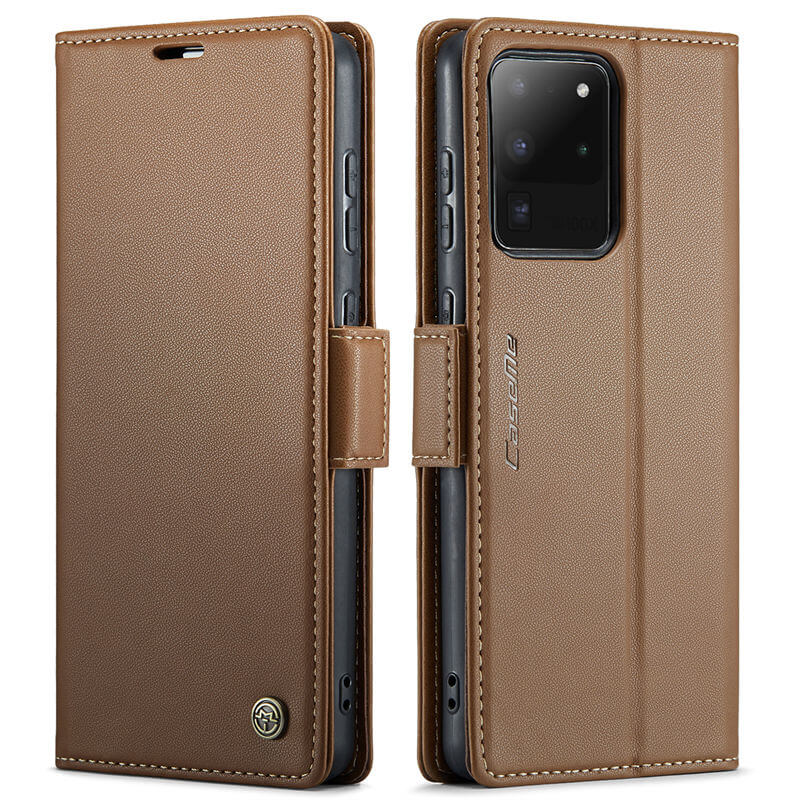 CaseMe Samsung Galaxy S20 Ultra Wallet RFID Blocking Magnetic Buckle Case - Image 12