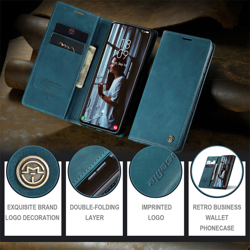 CaseMe Samsung Galaxy S21 Plus Wallet Suede Leather Case - Image 10