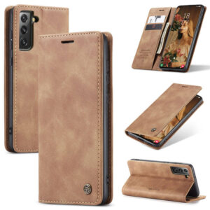 CaseMe Samsung Galaxy S21 Plus Wallet Suede Leather Case