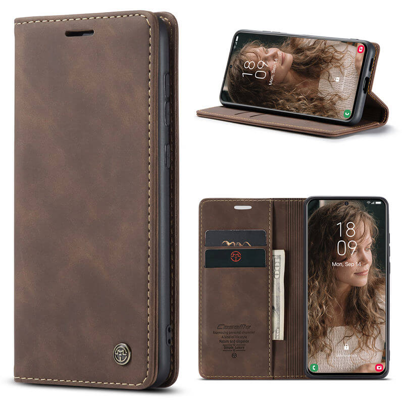CaseMe Samsung Galaxy S21 Plus Wallet Suede Leather Case - Image 12