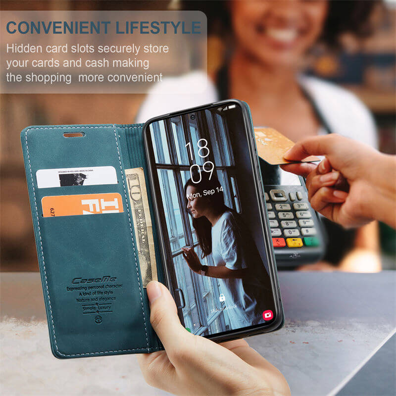CaseMe Samsung Galaxy S21 Wallet Suede Leather Case - Image 6