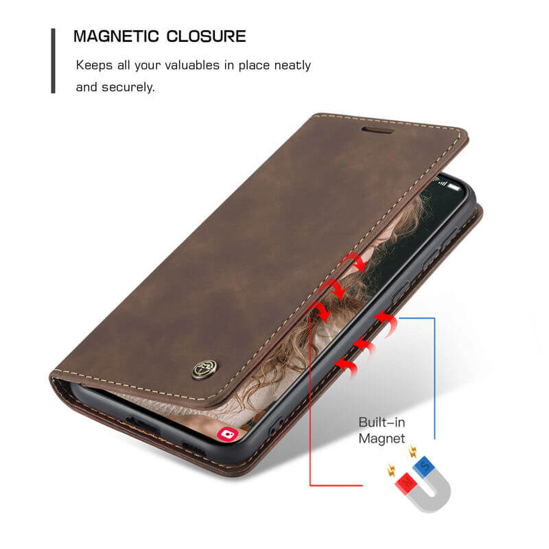 CaseMe Samsung Galaxy S21 Plus Wallet Suede Leather Case - Image 7