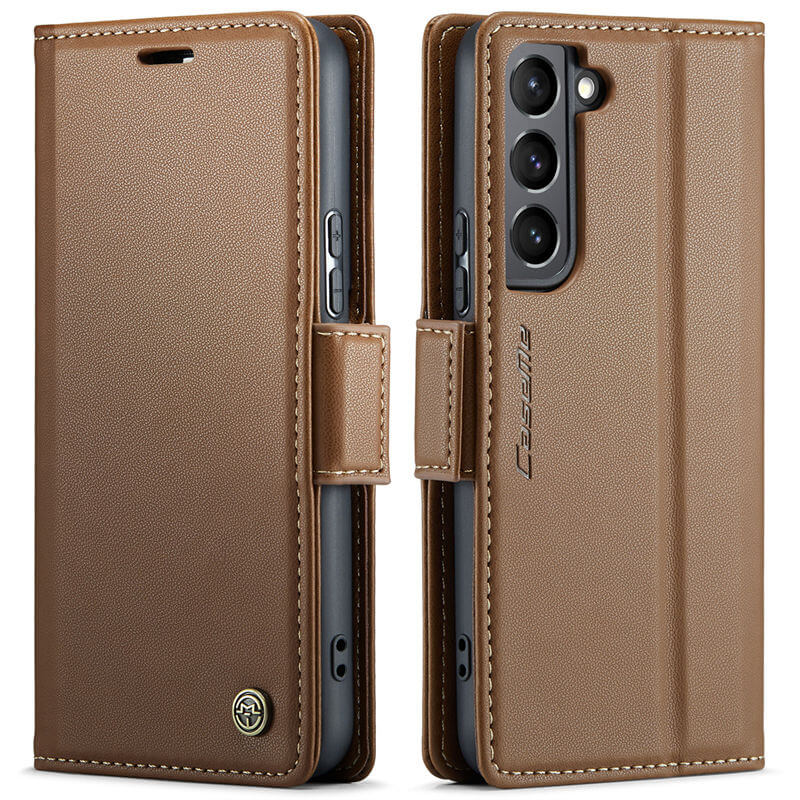 CaseMe Samsung Galaxy S21 Wallet RFID Blocking Magnetic Buckle Case - Image 12