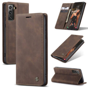 CaseMe Samsung Galaxy S21 FE Wallet Suede Leather Case