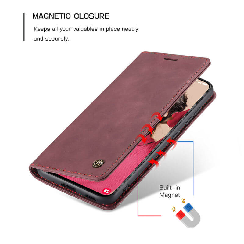 CaseMe Samsung Galaxy S21 FE Wallet Suede Leather Case - Image 7