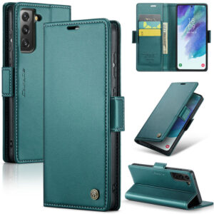 CaseMe Samsung Galaxy S21 FE Wallet RFID Blocking Magnetic Buckle Case