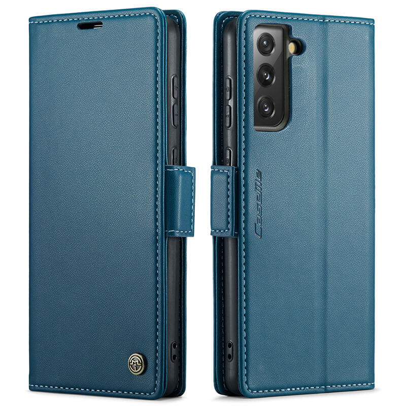 CaseMe Samsung Galaxy S21 FE Wallet RFID Blocking Magnetic Buckle Case - Image 12