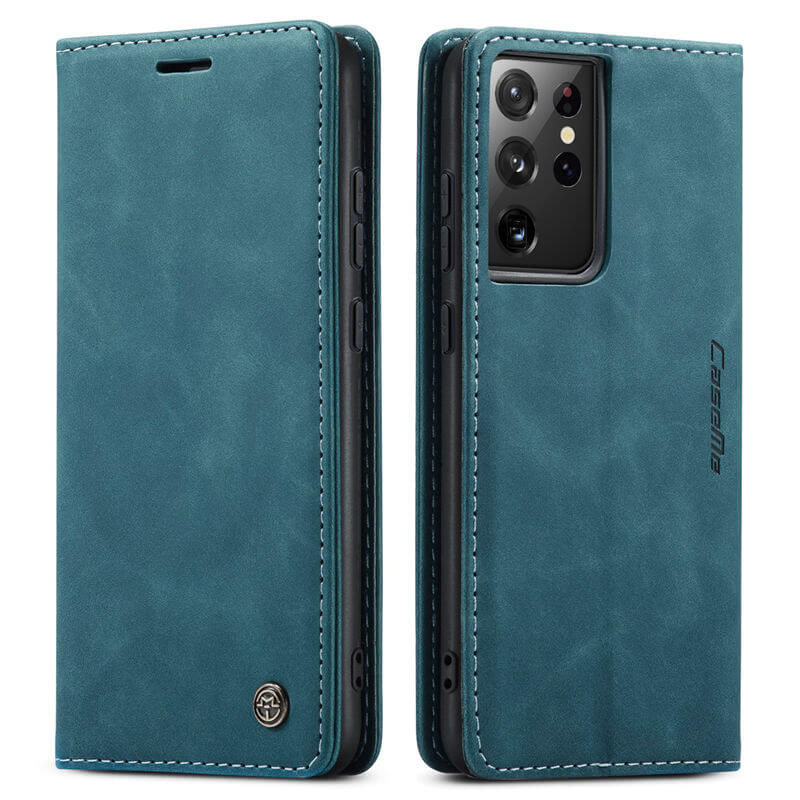 CaseMe Samsung Galaxy S21 Ultra Wallet Suede Leather Case - Image 11