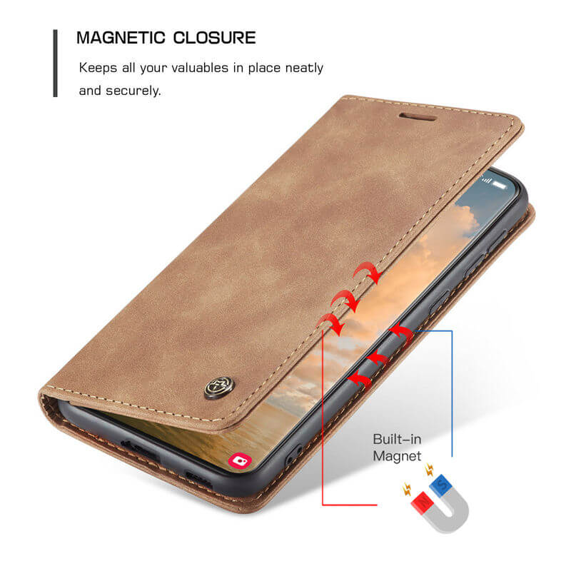 CaseMe Samsung Galaxy S21 Ultra Wallet Suede Leather Case - Image 7