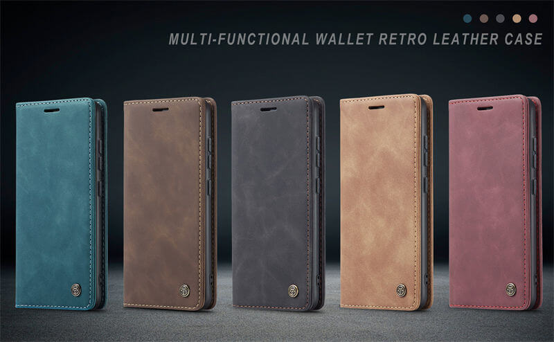 CaseMe Samsung Galaxy S21 Ultra Wallet Suede Leather Case