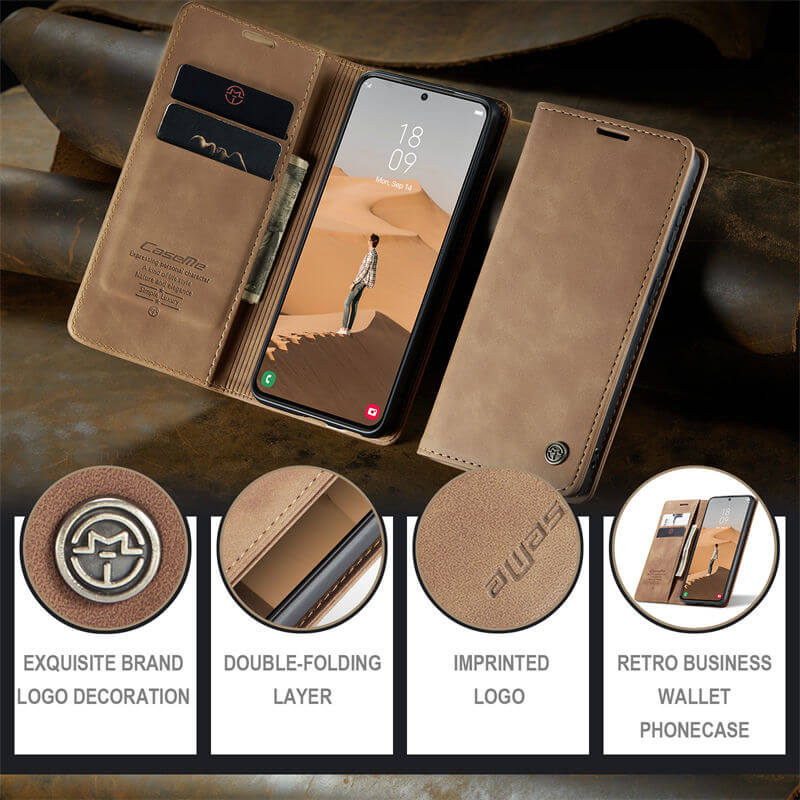 CaseMe Samsung Galaxy S22 Wallet Suede Leather Case - Image 9