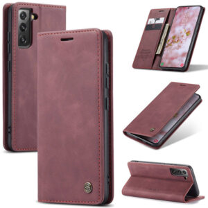 CaseMe Samsung Galaxy S22 Wallet Suede Leather Case