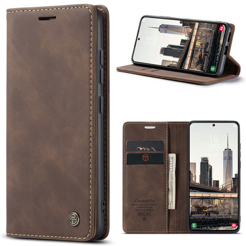 CaseMe Samsung Galaxy S22 Plus Wallet Suede Leather Case - Image 11