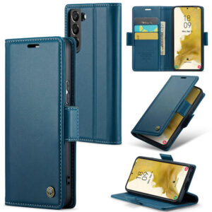 CaseMe Samsung Galaxy S22 Plus Wallet RFID Blocking Magnetic Buckle Case