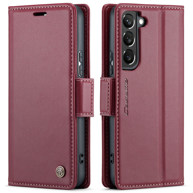 CaseMe Samsung Galaxy S22 Plus Wallet RFID Blocking Magnetic Buckle Case - Image 12