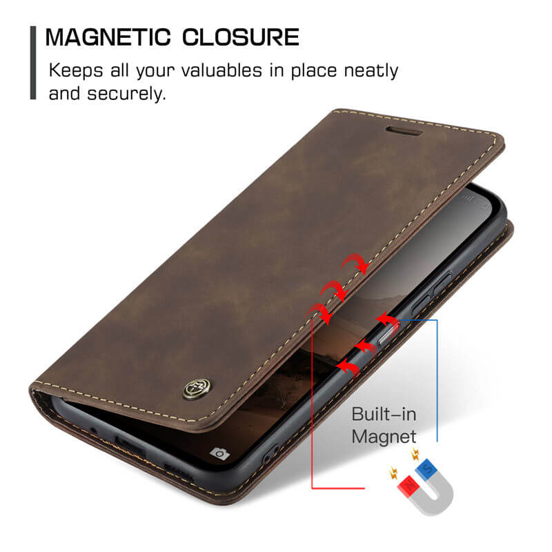 CaseMe Xiaomi Redmi Note 13 5G Wallet Suede Leather Case - Image 8