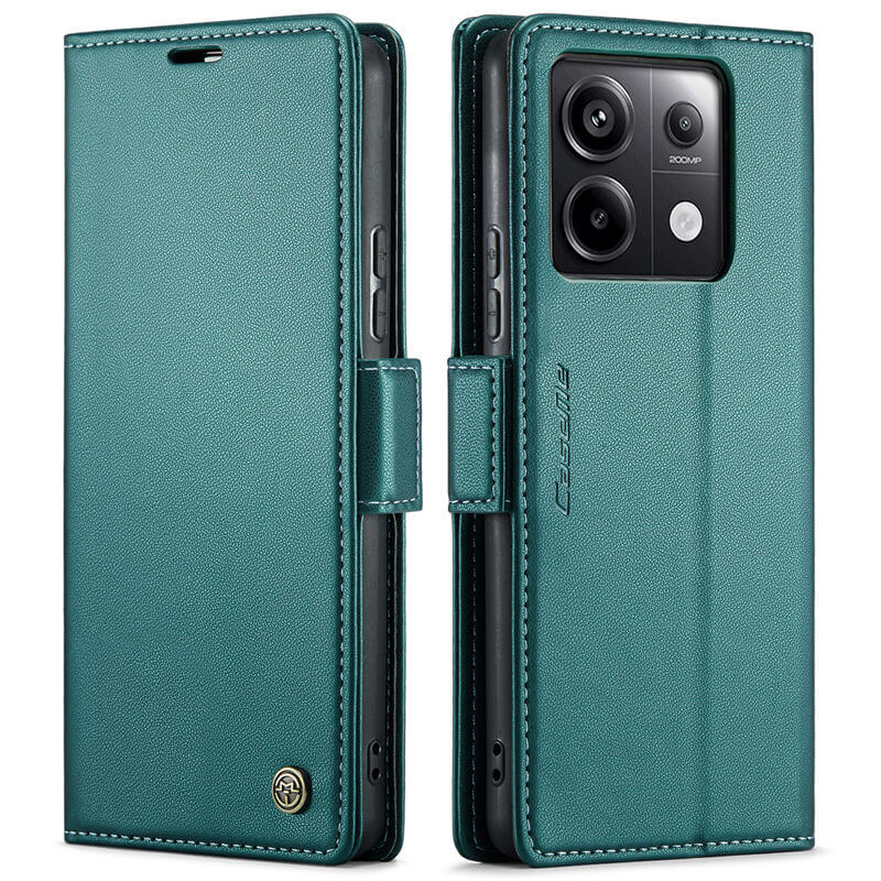 CaseMe Xiaomi Redmi Note 13 Pro 5G Wallet RFID Blocking Magnetic Buckle Case - Image 12