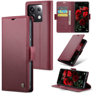 CaseMe Xiaomi Redmi Note 13 Pro 5G Wallet RFID Blocking Magnetic Buckle Case