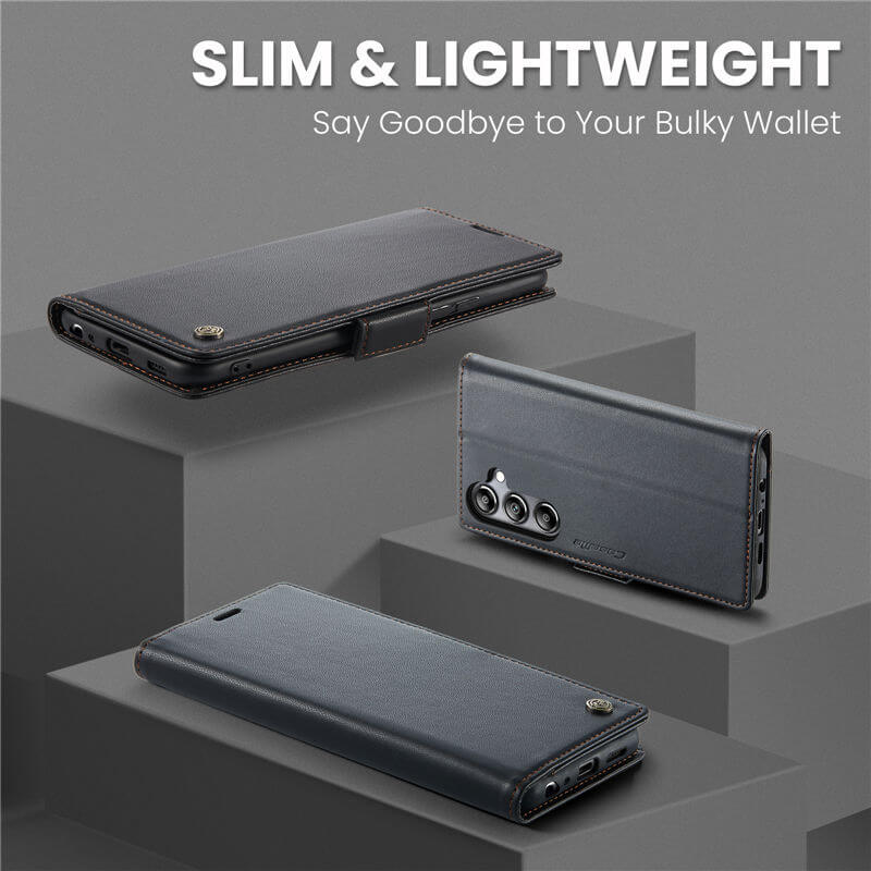 CaseMe Samsung Galaxy A05S Wallet RFID Blocking Magnetic Buckle Case - Image 3