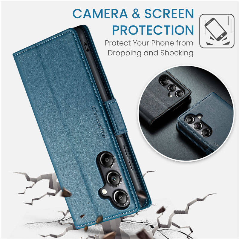 CaseMe Samsung Galaxy A05S Wallet RFID Blocking Magnetic Buckle Case - Image 10