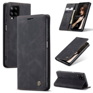 CaseMe Samsung Galaxy A12 Wallet Suede Leather Case
