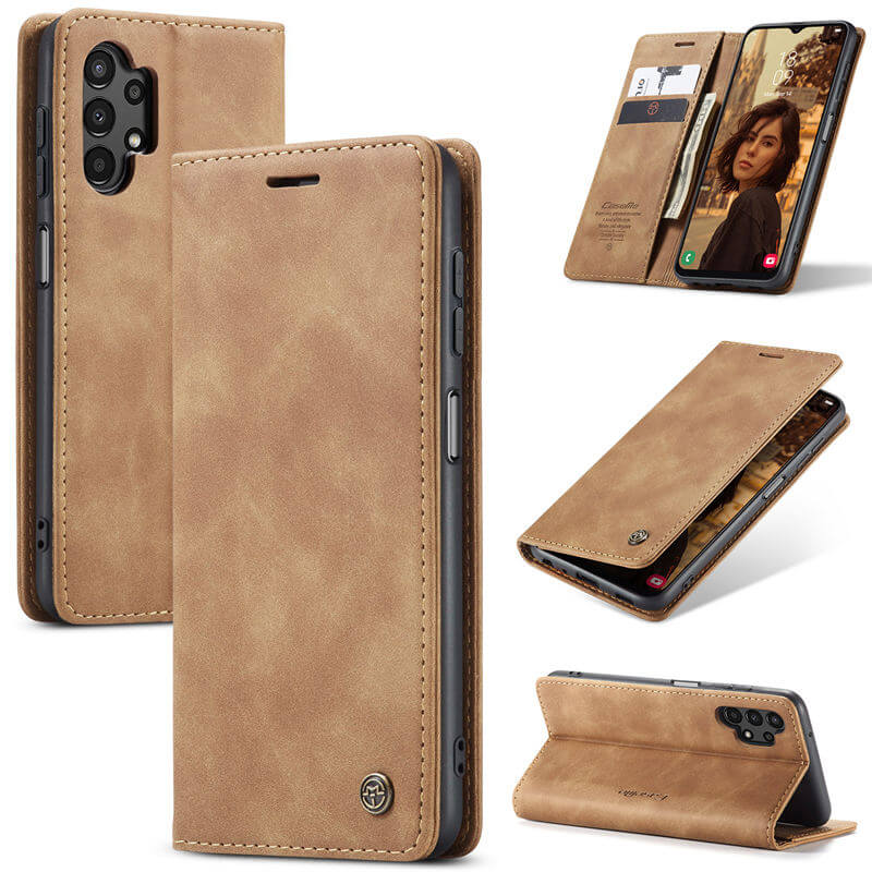 CaseMe Samsung Galaxy A13 Wallet Suede Leather Case