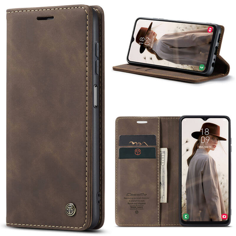 CaseMe Samsung Galaxy A13 Wallet Suede Leather Case - Image 12