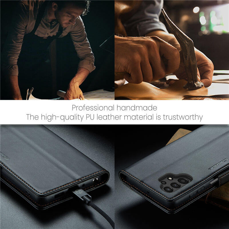 CaseMe Samsung Galaxy A13 Wallet RFID Blocking Magnetic Buckle Case - Image 9