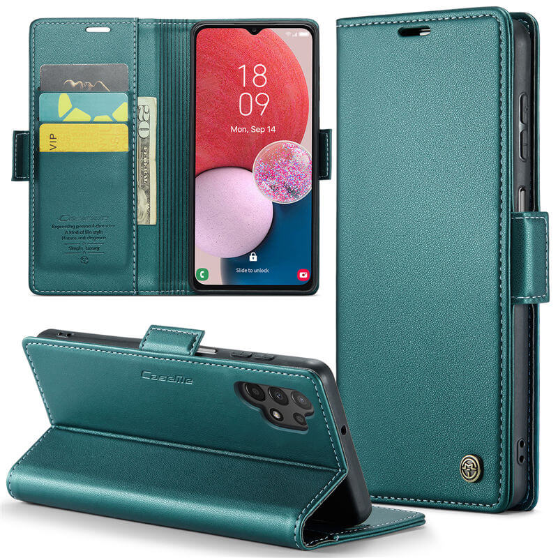 CaseMe Samsung Galaxy A13 Wallet RFID Blocking Magnetic Buckle Case - Image 12