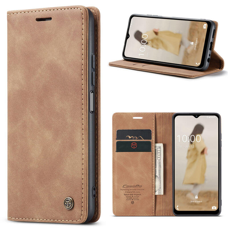 CaseMe Samsung Galaxy A14 Wallet Suede Leather Case - Image 11