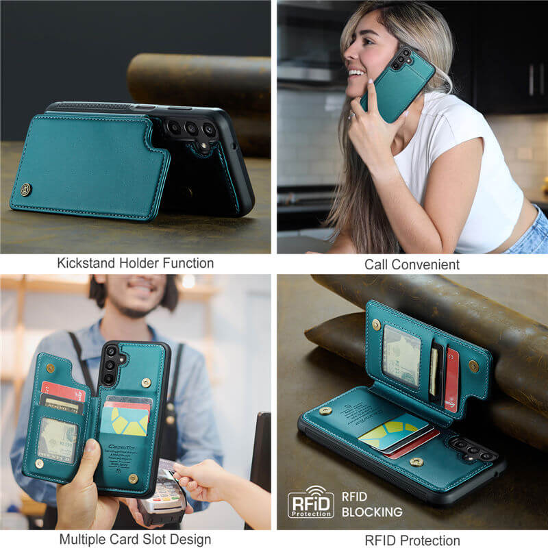 CaseMe Samsung Galaxy A15 RFID Blocking Card Holder Case - Image 6