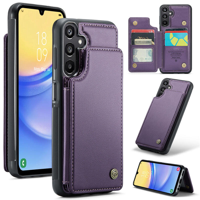 CaseMe Samsung Galaxy A15 RFID Blocking Card Holder Case