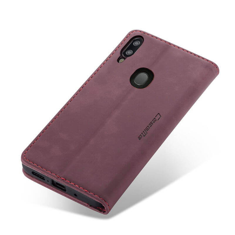 CaseMe Samsung Galaxy A20/A30 Wallet Suede Leather Case - Image 8