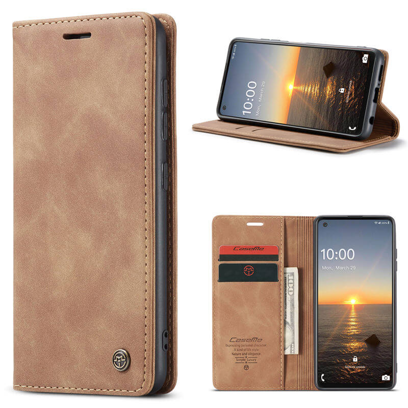 CaseMe Samsung Galaxy A21S Wallet Suede Leather Case - Image 11
