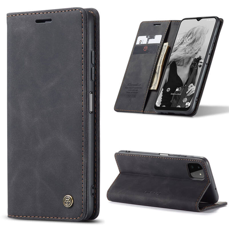 CaseMe Samsung Galaxy A22 5G Wallet Suede Leather Case - Image 11
