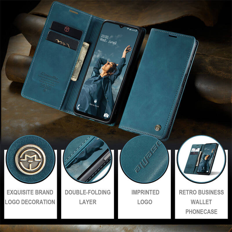 CaseMe Samsung Galaxy A23 Wallet Suede Leather Case - Image 10