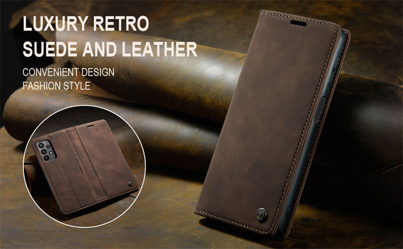 CaseMe Samsung Galaxy A23 Wallet Suede Leather Case