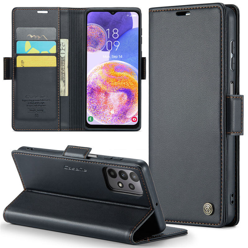 CaseMe Samsung Galaxy A23 Wallet RFID Blocking Magnetic Buckle Case - Image 13