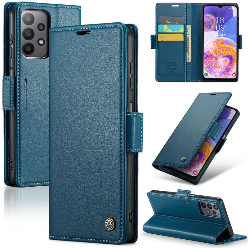 CaseMe Samsung Galaxy A23 Wallet RFID Blocking Magnetic Buckle Case
