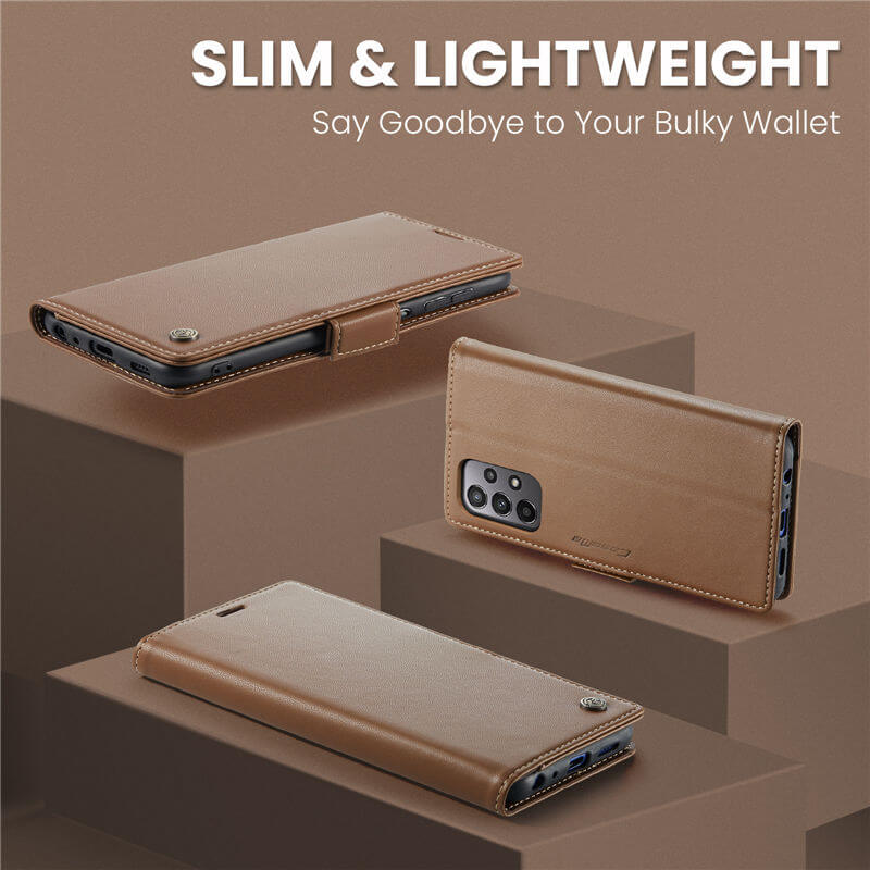 CaseMe Samsung Galaxy A23 Wallet RFID Blocking Magnetic Buckle Case - Image 3