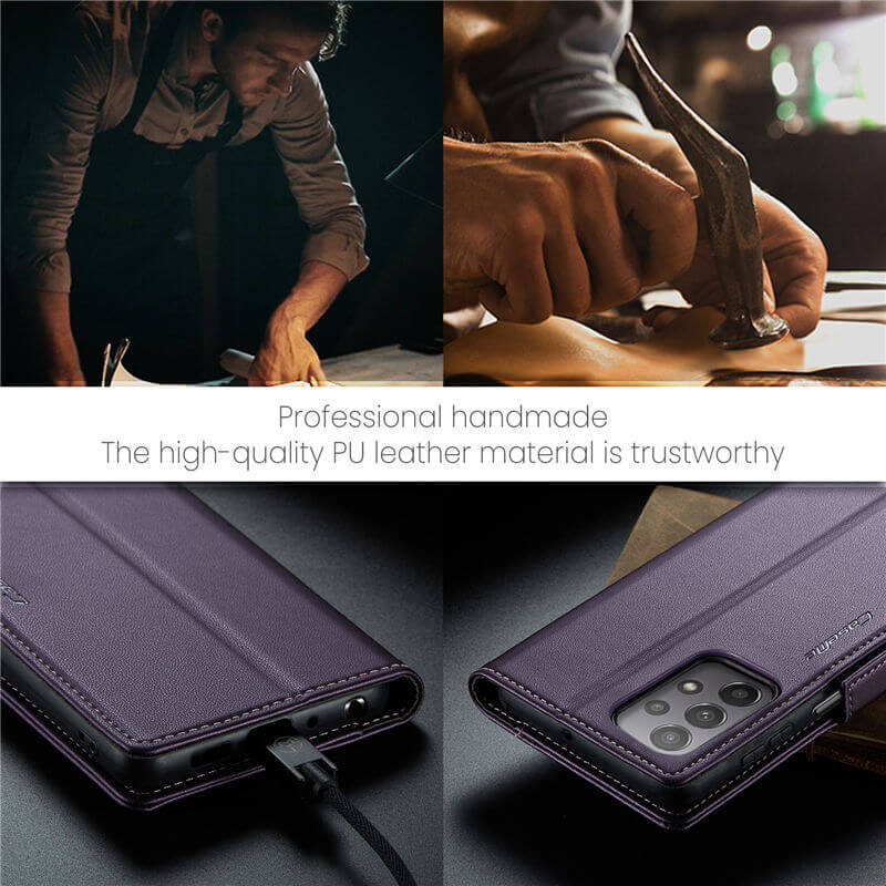 CaseMe Samsung Galaxy A23 Wallet RFID Blocking Magnetic Buckle Case - Image 11