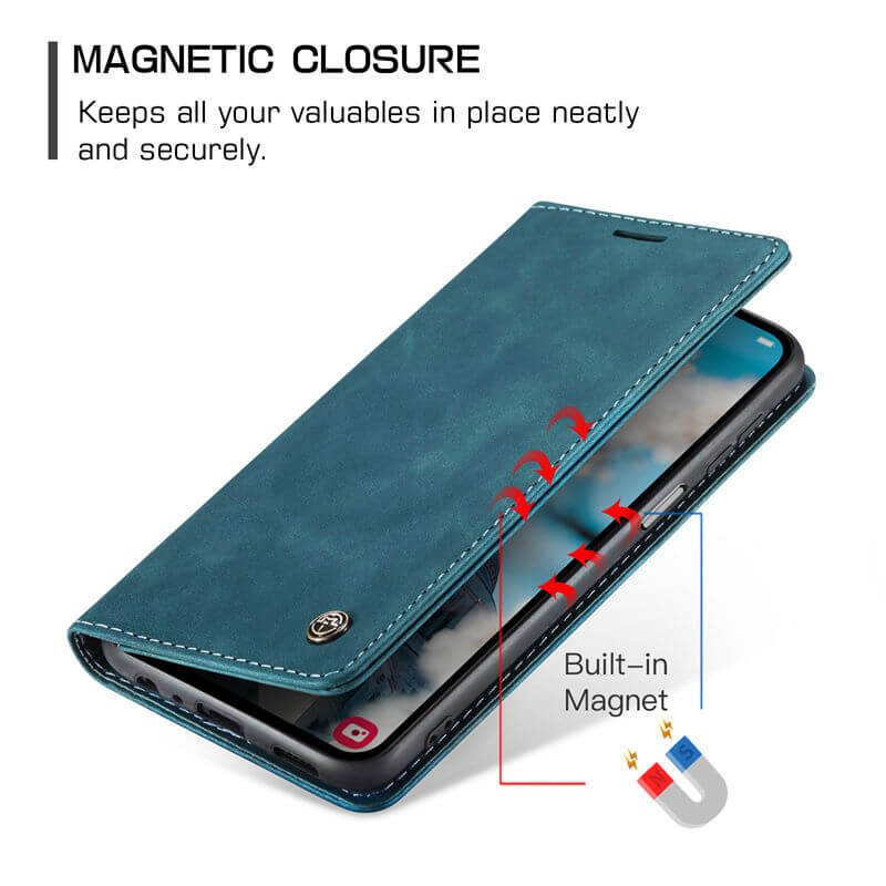 CaseMe Samsung Galaxy A24 4G Wallet Suede Leather Case - Image 7