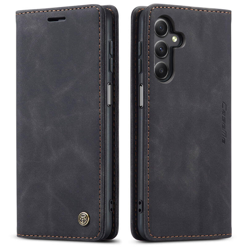 CaseMe Samsung Galaxy A24 4G Wallet Suede Leather Case - Image 11