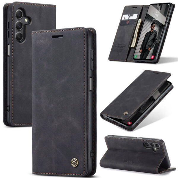 CaseMe Samsung Galaxy A24 4G Wallet Suede Leather Case