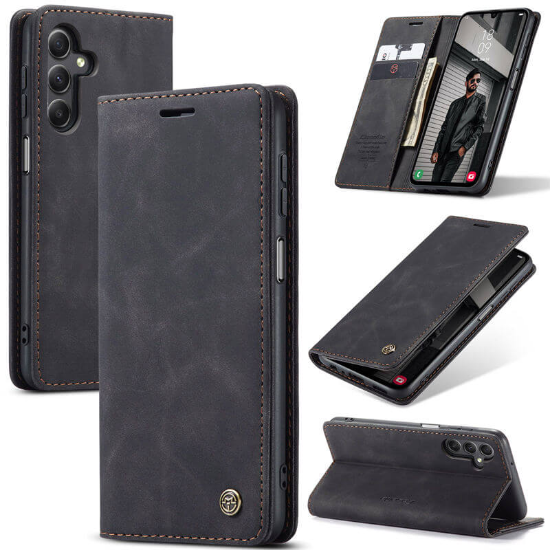CaseMe Samsung Galaxy A24 4G Wallet Suede Leather Case