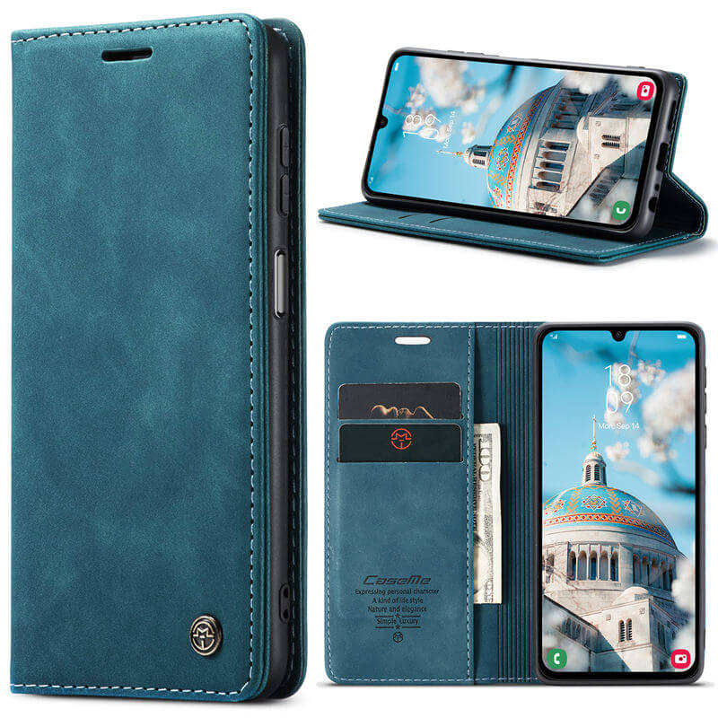 CaseMe Samsung Galaxy A24 4G Wallet Suede Leather Case - Image 12