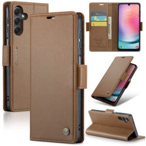 CaseMe Samsung Galaxy A24 4G Wallet RFID Blocking Magnetic Buckle Case