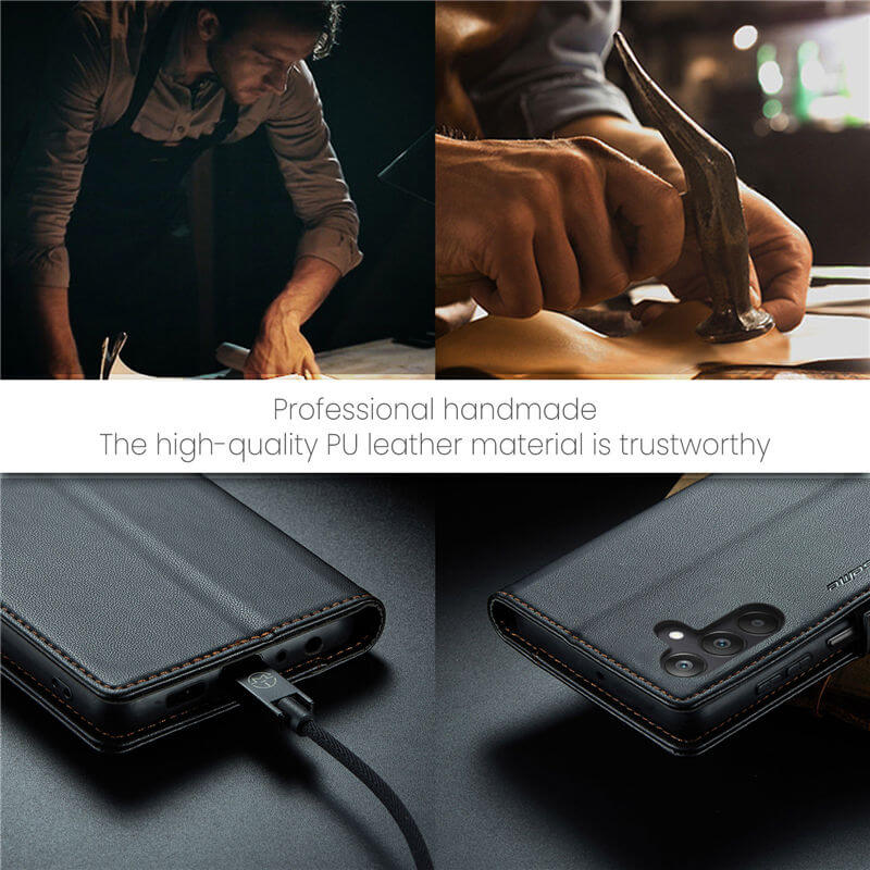 CaseMe Samsung Galaxy A25 Wallet RFID Blocking Magnetic Buckle Case - Image 11