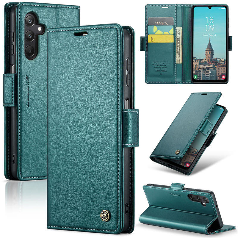 CaseMe Samsung Galaxy A25 Wallet RFID Blocking Magnetic Buckle Case